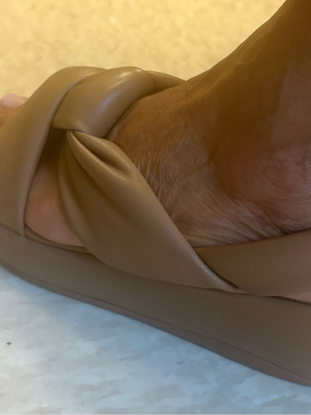 FitFlop Beige Knotted Slingback Sandals F Mode - Picture 14 of 14